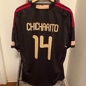 Black and Red Men's Soccer Jersey